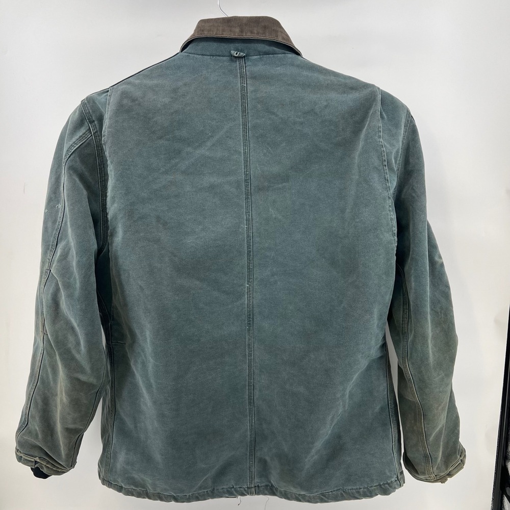 Carhartt Arctic Traditional Coat Mens 2XL Teal Duck Canvas Quilted Work Jacket - Picture 3 of 16